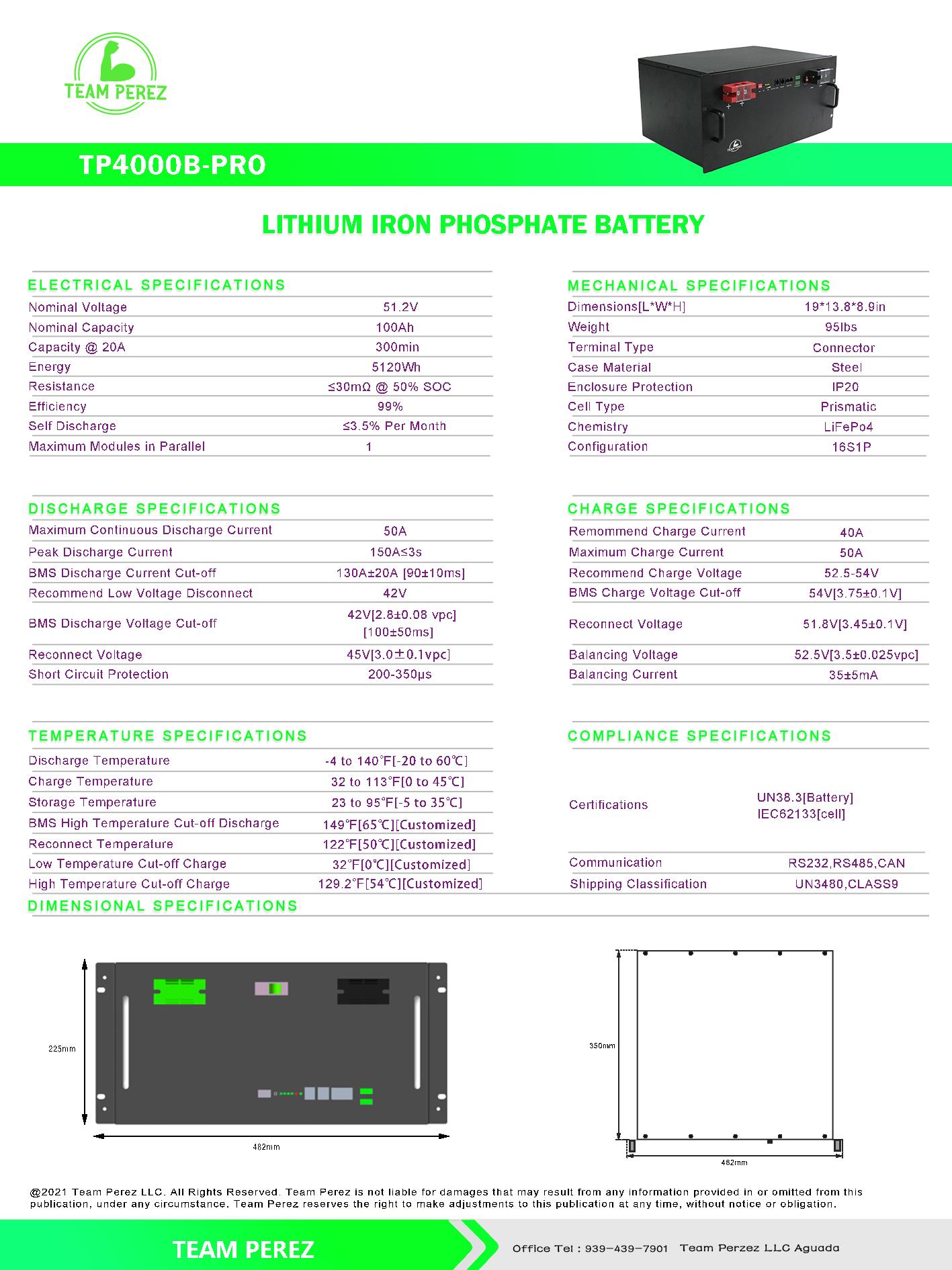 Specs Sheet